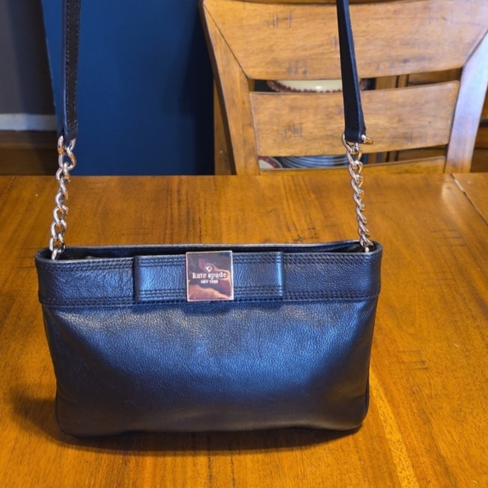 Kate Spade Primrose Hill Arica Black Pebbled Leather Crossbody Bag